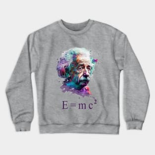 Albert Einstein E=mc2 design, Crewneck Sweatshirt